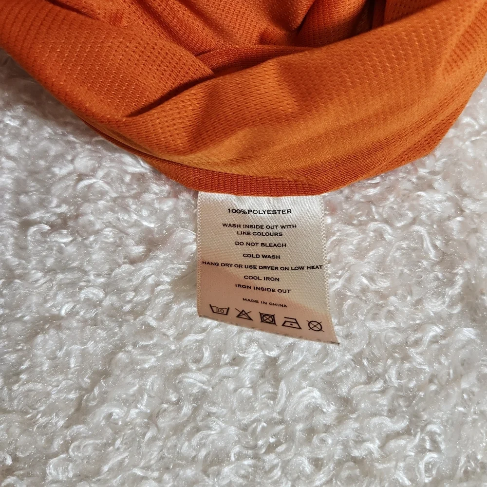 Inaka Power Orange White Mesh Athletic Shorts - Picture 6 of 6